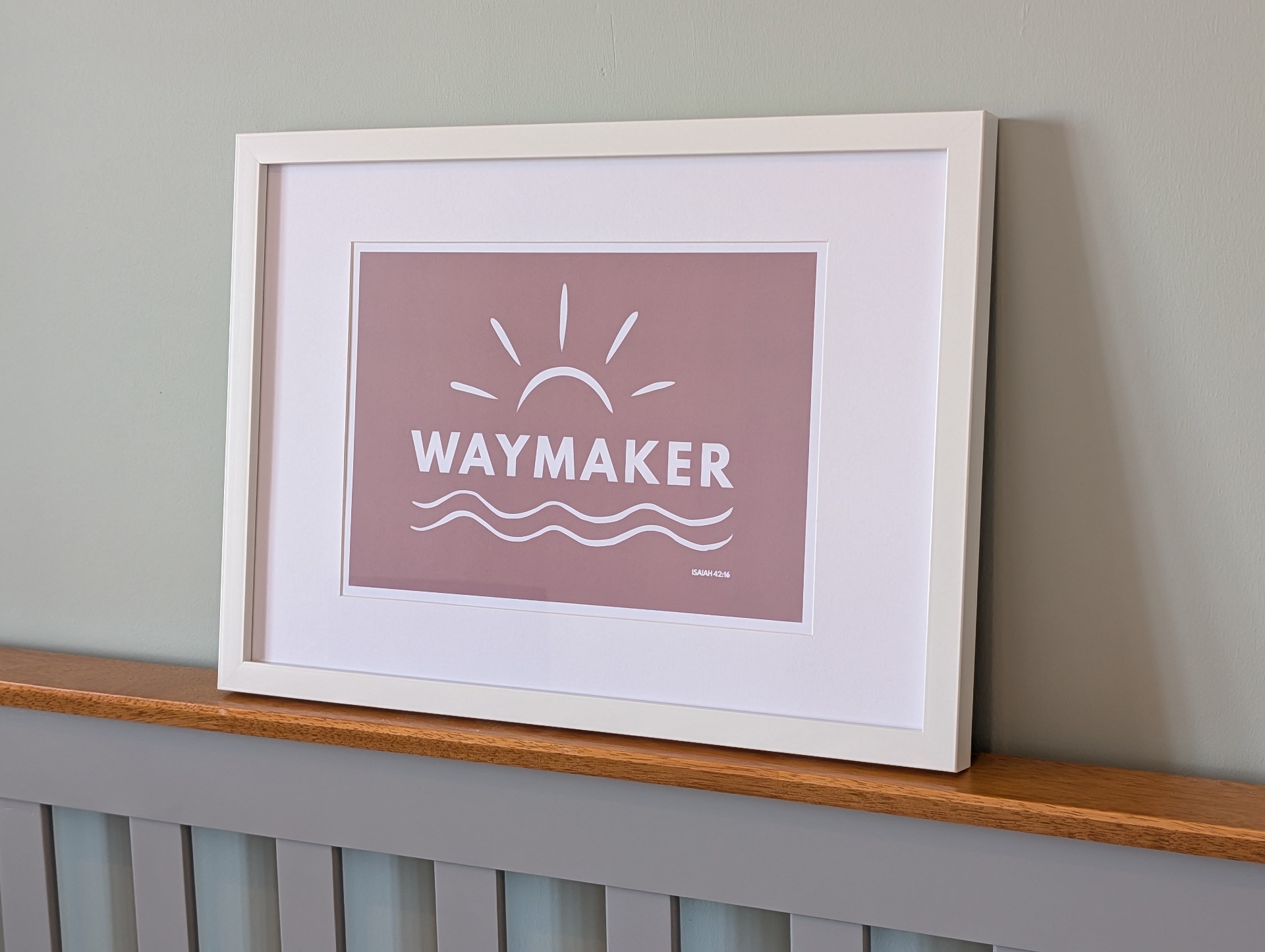 Waymaker Print Christian t-shirt, view 1 | Face of Faith faith apparel